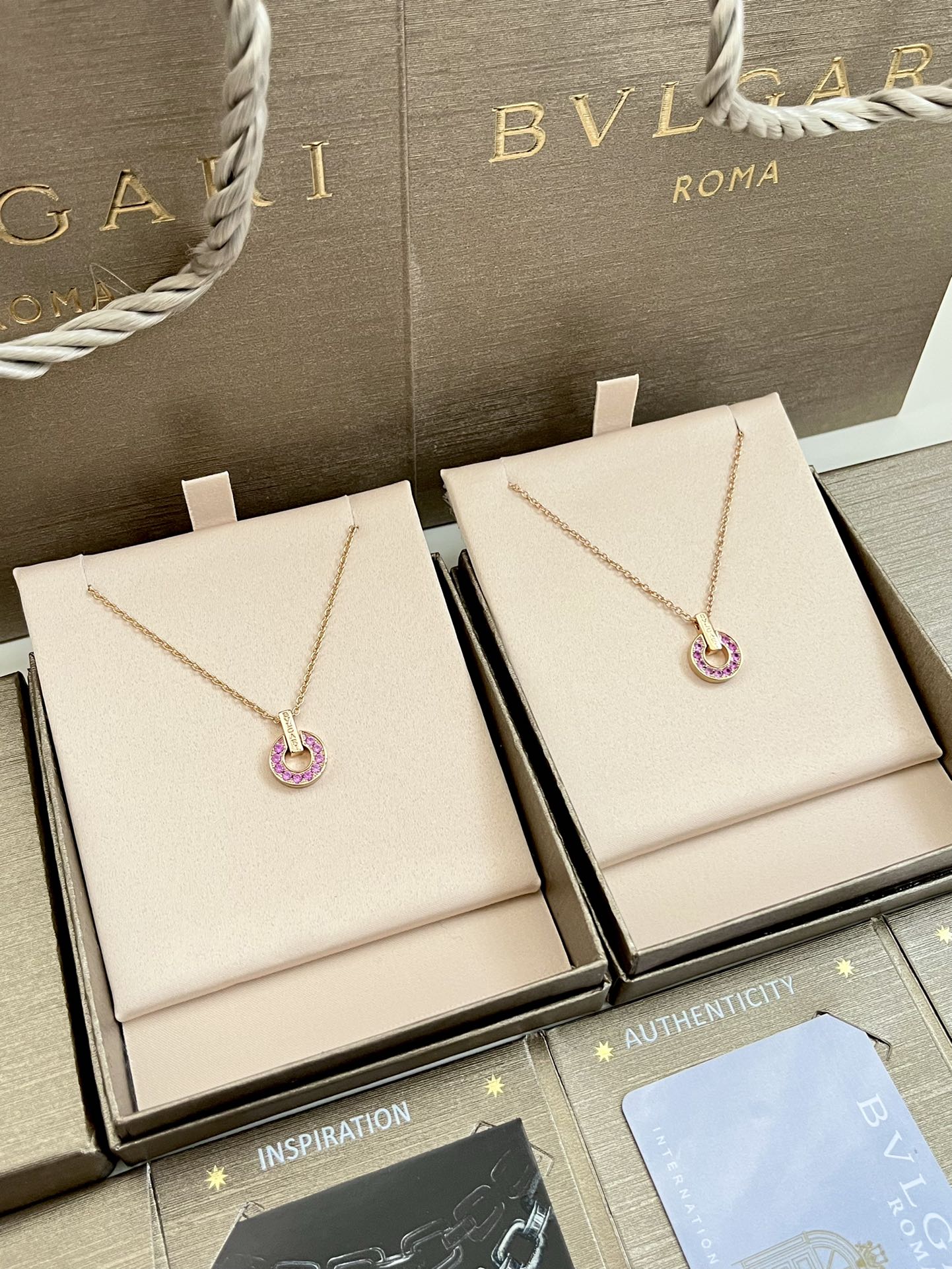 BVLGARI--Special Edition Pink Diamond Copper Coin
