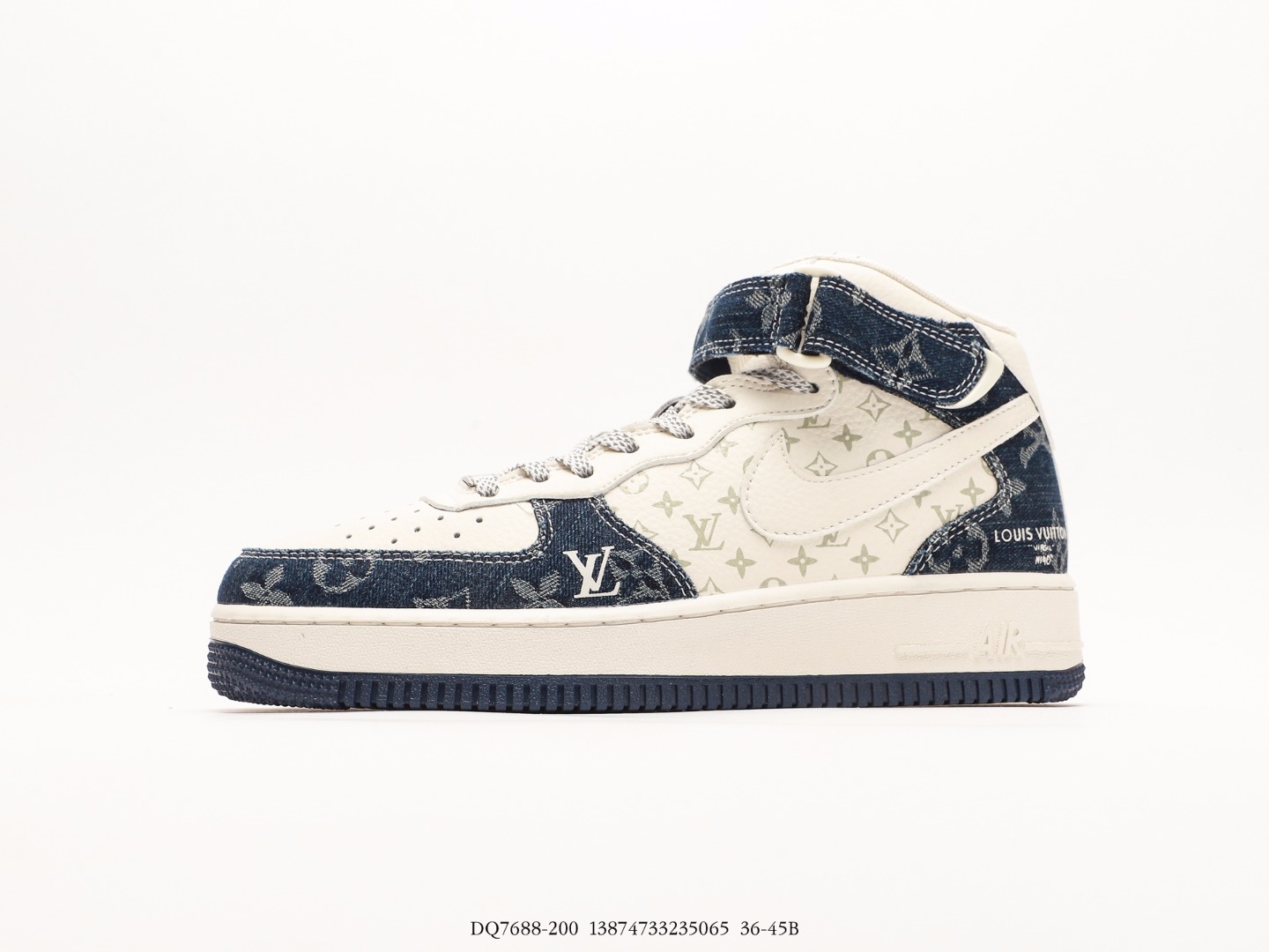 Nike Air Force 1 '07 Low "LV Joint - Fluorescent Blue Denim Print"