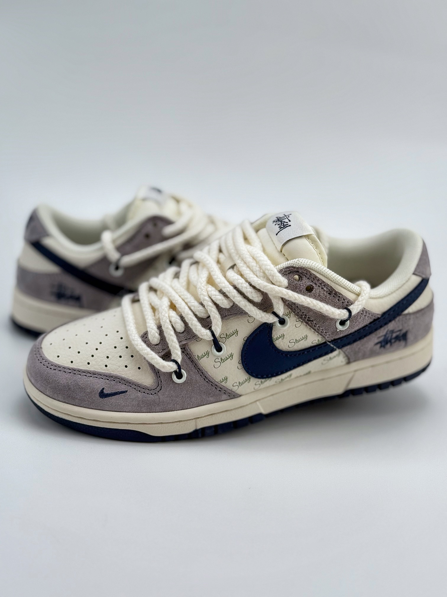 Nike SB Dunk Low x Stussy Beige Small Hook Double Strap