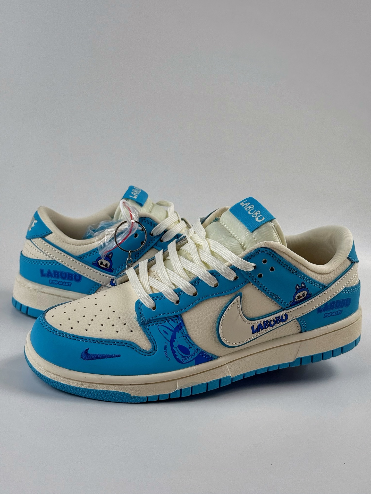 Nike SB Dunk Low x LABUBU Blue and White Swoosh