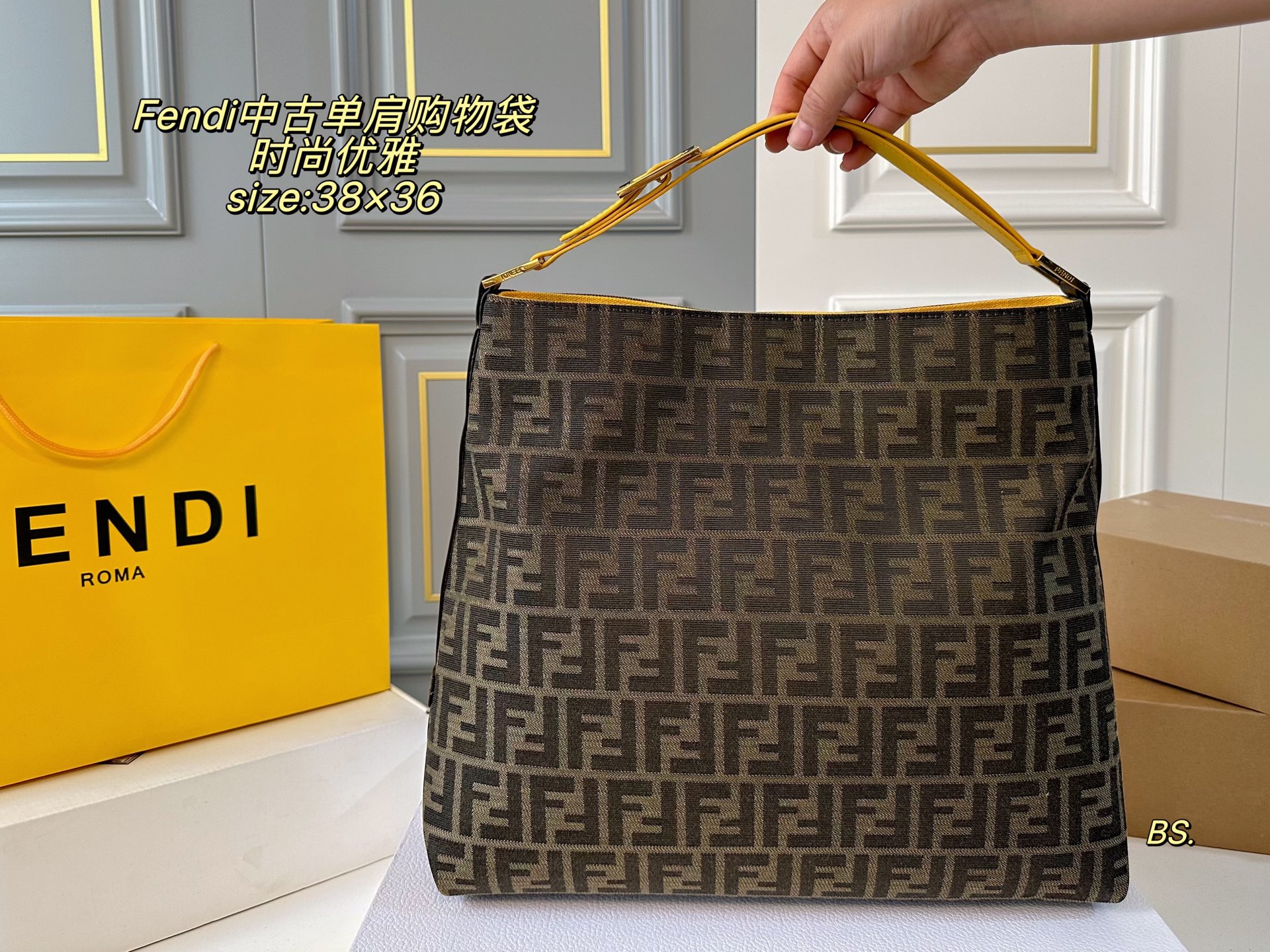 Fendi tote shopping bag