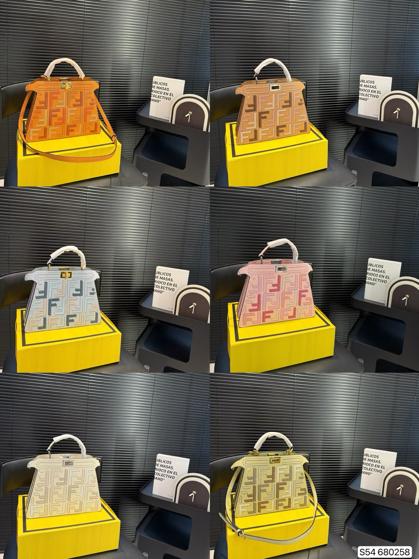 Fendi handbags in 6 colors