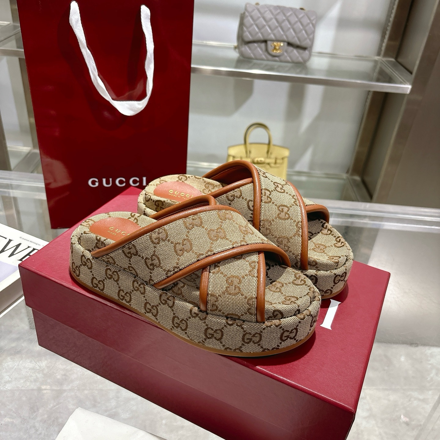 Gucci platform slippers in 8 colors
